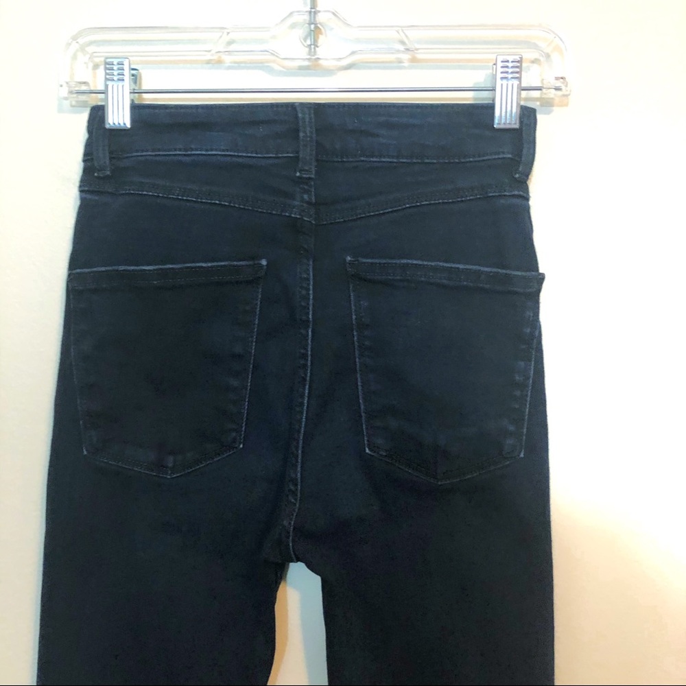 Zara 4 High Rise Super skinny dark blue jeans - Picture 5 of 6